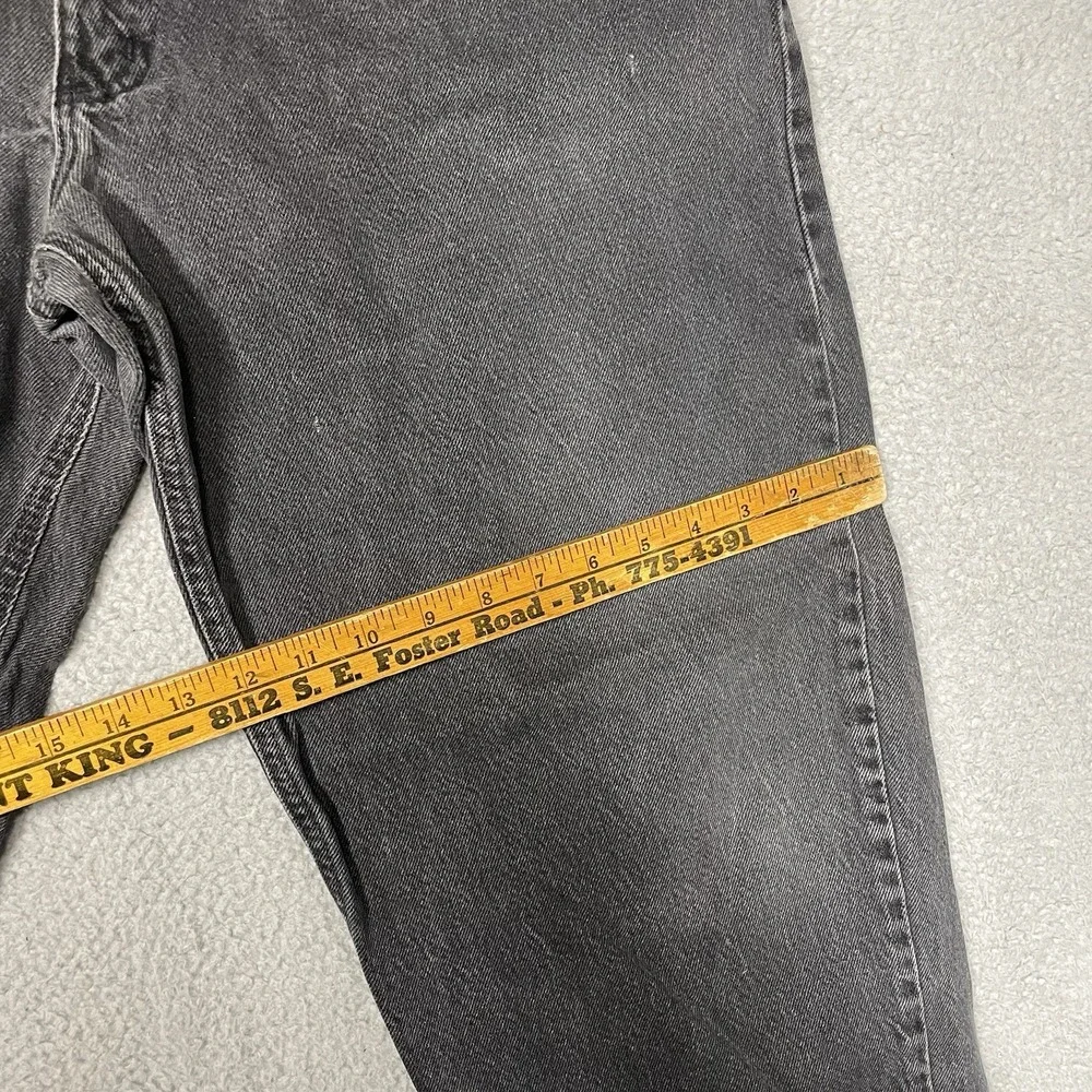 Vintage Carhartt Black Denim Jeans 40x30 Made in USA 90s Workwear Pants B17 BLK
